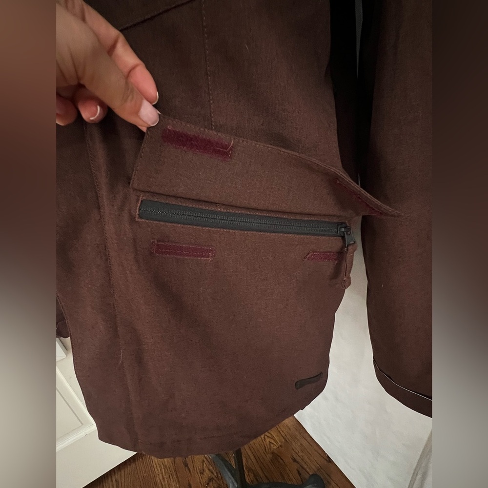 Men’s Volcom Mails Ins Jacket Near to New Condition no Flaws Brown Size Medium - Picture 4 of 14